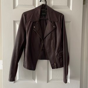 Faux leather jacket - great for bar night!